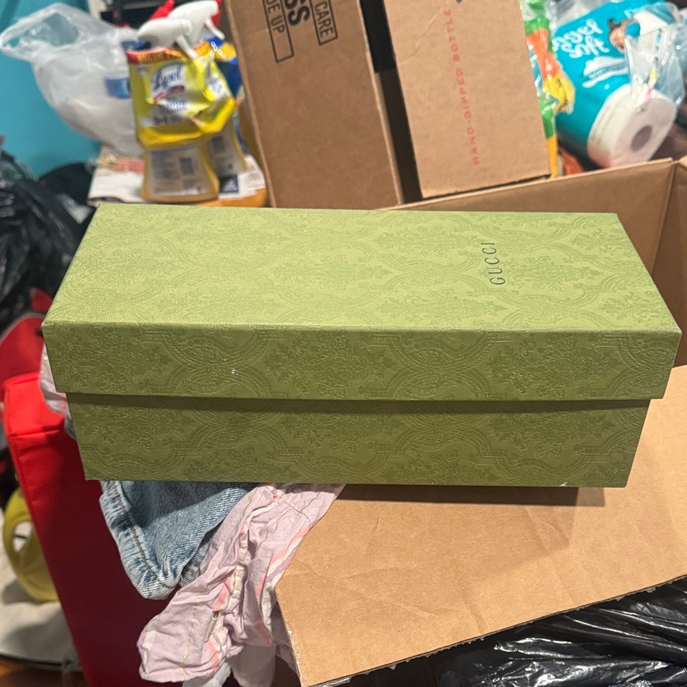 Gucci Green Textured Decorative Storage Box